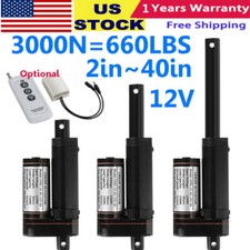 3000N 12V Linear Actuator Heavy Duty Long Stroke 6inch 40inch 2" 40" Waterproof