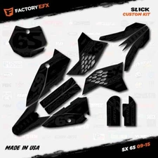 Blackout Slick Racing Graphics Kit fits 09-15 KTM 65sx 65 sx Decal Sticker
