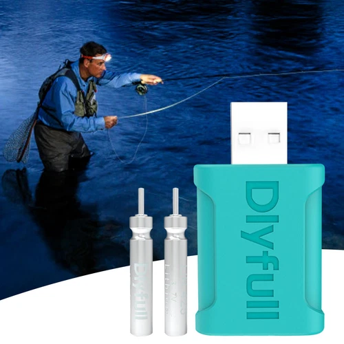 Dlyfull Rechargeable Battery LED Night Fishing Float Light CR425 USB Charger - Picture 10 of 10