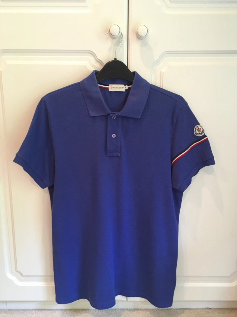 Mens Moncler Short Sleeve Polo Shirt eBay