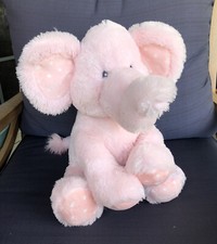 Russ Berrie Baby ELLIEFUMPS Pink Elephant Plush White Polka Dot Ears  Feet 14  
