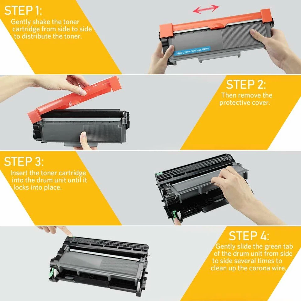 Tóner compatible TN630 para Brother TN660 MFC-L2700DW HL-L2300D L2340DW DCP-L2540 Foto 2 de 4