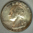 1940 Silver UNC Washington Quarter Uncirculated 25c US Coin Twenty Five Cents