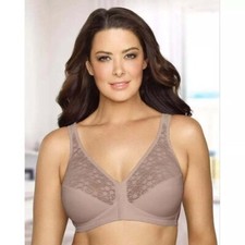 c7 Exquisite Form Women's Fully Front Closing Support Posture Bra With Lace 44D