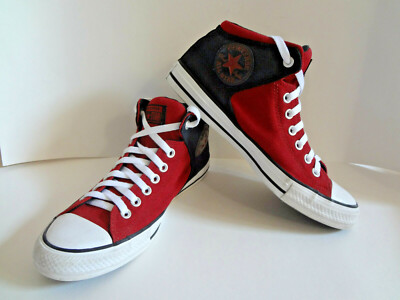 High Top Sneakers Converse Womens Shoes Red Converse CHUCK