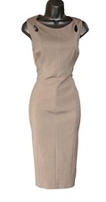 Robe Chemise Karen Millen Taille 42 Bordeaux/noir/orange - Acétate - Occasion Parfait état