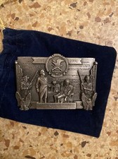 NRA Vintage Buckle Pewter The Bill Of Rights 200th Anniversary 1991 4th Edition
