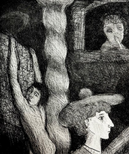 A MANICHEIST DREAM Engraving/mixed intaglio print by David Driesbach 1992 Proof - Picture 5 of 6