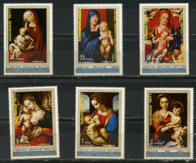 EQUATORIAL GUINEA 1972 CHRISTMAS PAINTINGS SET OF 6 STAMPS MNH | eBay