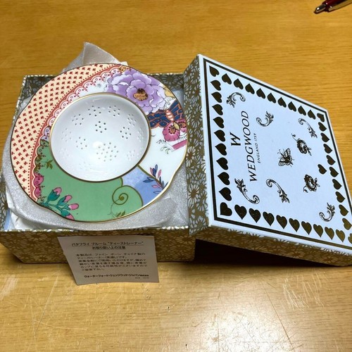 Wedgwood Butterfly Bloom Tea Strainer Box Japan Used eBay