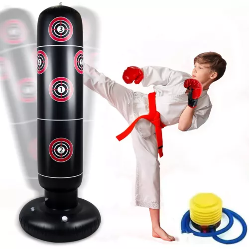 Standboxsack Boxsack Stehend Kinder/Erwachsene Punchingball Boxen Freistehender - Bild 12 von 14