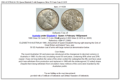 コダイゾルタン—-1967–100フォリント コダイゾルタンコイン—-1967–100