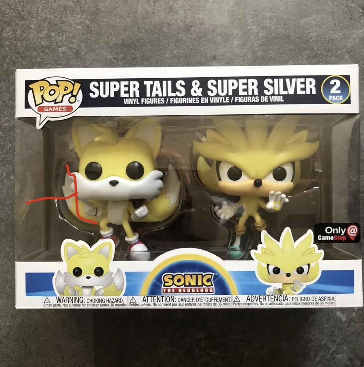  Funko Pop! Sonic The Hedgehog Super Silver and Super