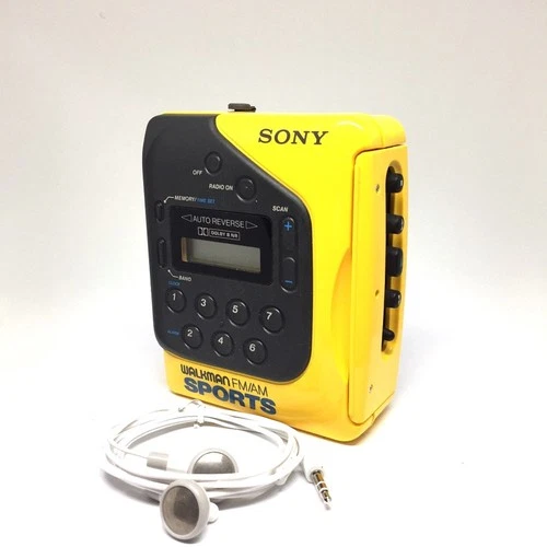Vintage Sony Sports Audio Cassette Walkman - Great Condition (WM-F2078)