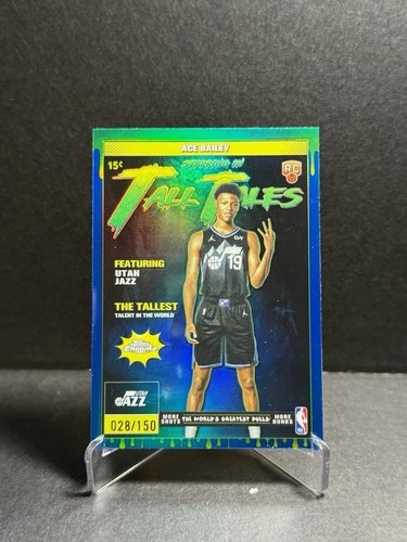 2025 Topps Chrome Ace Bailey Refractors Blue (RAW)