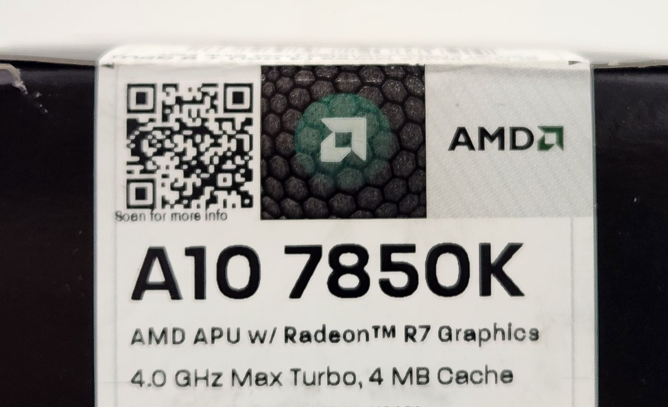 AMD A10-7850K Radeon R7 APU Processor Socket FM2+ 3.5 GHz Quad Core CPU ...