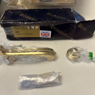 Brass Art Constable 903 Sold Brass Door Drop Knocker Made Britain New Brassart