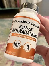 Physician’s CHOICE KSM-66 Ashwagandha 1000mg 60 Capsules