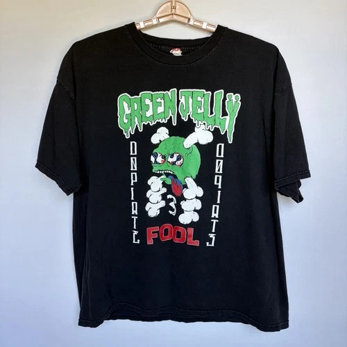 Green Jelly Band T Shirt 2XL Vintage 90s Graphic Slime Alsty 1990s vintage concert t-shirt, vintage, size XXL, single stitch, B+ condition