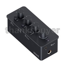 Fosi Audio SK01 Desktop Portable Headphone Amp  Preamp 3.5mm  6.35mm Jacks BK