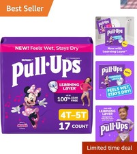 Pull-Ups Girls' Potty Training Pants, Size 4T-5T Training Underwear 38-50 lbs...