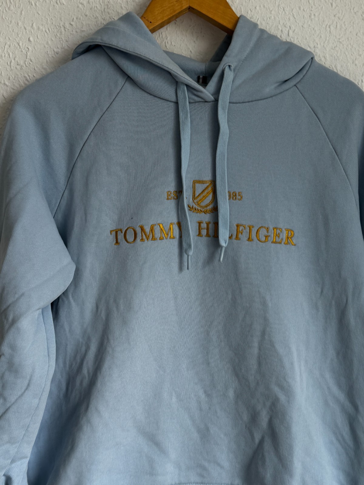 Tommy Hilfiger Heritage Logo Hoodie - Sky Blue image 2