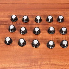 15 Pcs Lamp Turn Knob Replacement Potentiometer Knurled Knobs Bakelite