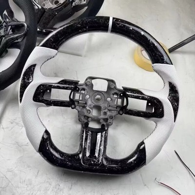 Ford Mustang 2015 2023 Forged Carbon Flat Bottom Steering Wheel