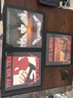 3 Framed Vintage Heavy Metal Metallica Albums Complete