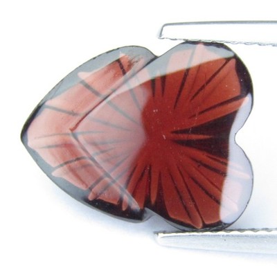 5.27Cts Artistic Natural Almandine Red Garnet Carving Fancy Shape Loose Gemstone