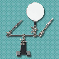Helping Third Hand Magnifier Soldering Stand Clamp Holder Alligator Clip Tool