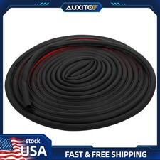 5M D-Shape Door Rubber Car Seal Strip Edge Universal Hollow Guard Weatherstrip