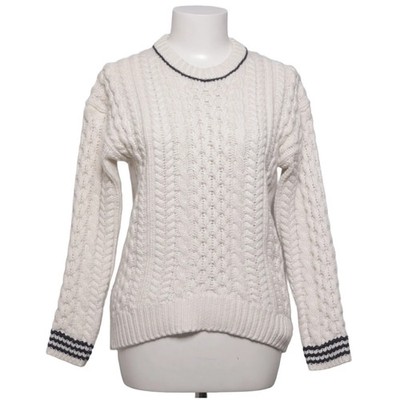 Rag & Bone, Strickpullover, Größe: S, Weiß/Schwarz, Sonstiges, Zopfstrick #mo8