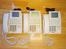 3 x Panasonic KX-T7436E Office Desk Phone (White)