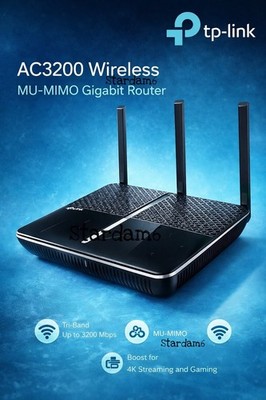 AC3200 Dual Band WiFi Router Smart Gigabit Wireless Internet MU-MIMO Router ONLY