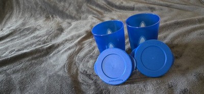 Tupperware Tupper neu ''Rarität'' 2 Mediterrano Becher mit Deckel /Camping/Outdoor