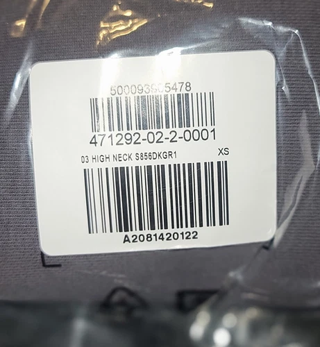 Yeezy Gap Balenciaga maglione finto collo alto invecchiato grigio scuro medio