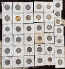 Lot Of 37 Buffalo Nickles In Cardboard Holders -FREE SHIPPING