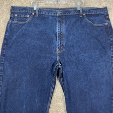 Levi's 550 Men's Dark Blue Jeans Size 52x29 Relaxed Fit Classic Casual Denim EUC