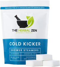 Cold Kicker Shower Steamers Aromatherapy for Relief - USA Made - Peppermint  Eu