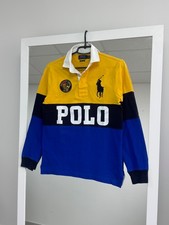 Camisa de Rugby Polo Ralph Lauren De Colección Manga Larga RL Yate Tenis Poni Para Hombres talla S