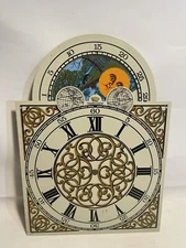 Herschede Grandfather Clock Dial Face Sun Moon