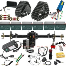 Rear Wheel Track 1000W 1500W Differential Motor Axle Kit for 4 Wheeler Buggy ATV