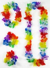 4 tlg Set Hawaiiset  Hawaiikette Hulakette Blumenkette Beachparty 4er Set  Hula