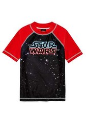 Disney Star Wars Toddler  Boys Black  Red Rash Guard Swim Shirt 4