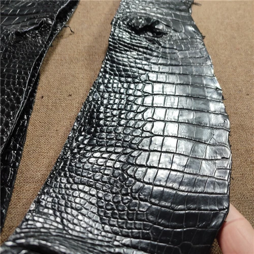 1X Real Alligator Skin Hide Genuine Crocodile Belly Leather Pelt Craft Material - Picture 8 of 10