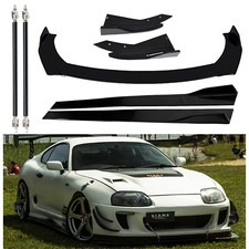 For Toyota Celica Gt Front Bumper Lip Spoiler Splitter Side Skirt Glossy Black