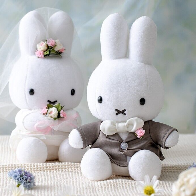 Sekiguchi Miffy Wedding Doll Western Style Plushie Set Anniversary