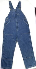 Bass Creek Workwear Double Knee Men’s Denim Overalls Sz 38 X 34