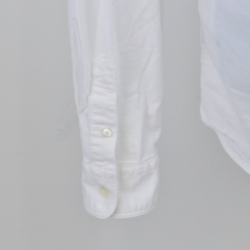AllSaints Mens Shirt M White Long Sleeved Cotton Stretch Button-Up - Picture 6 of 9
